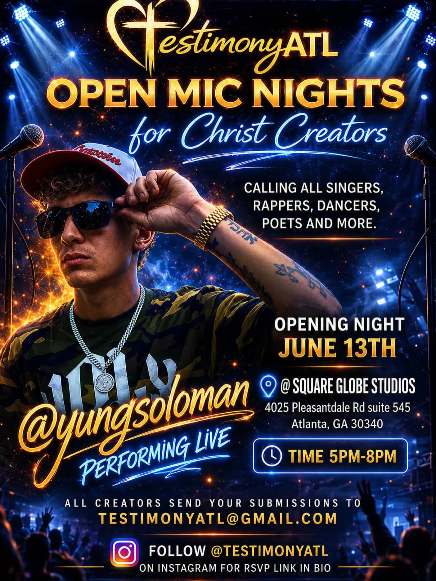 TestimonyATL Open Mic Nights for Christ Creators