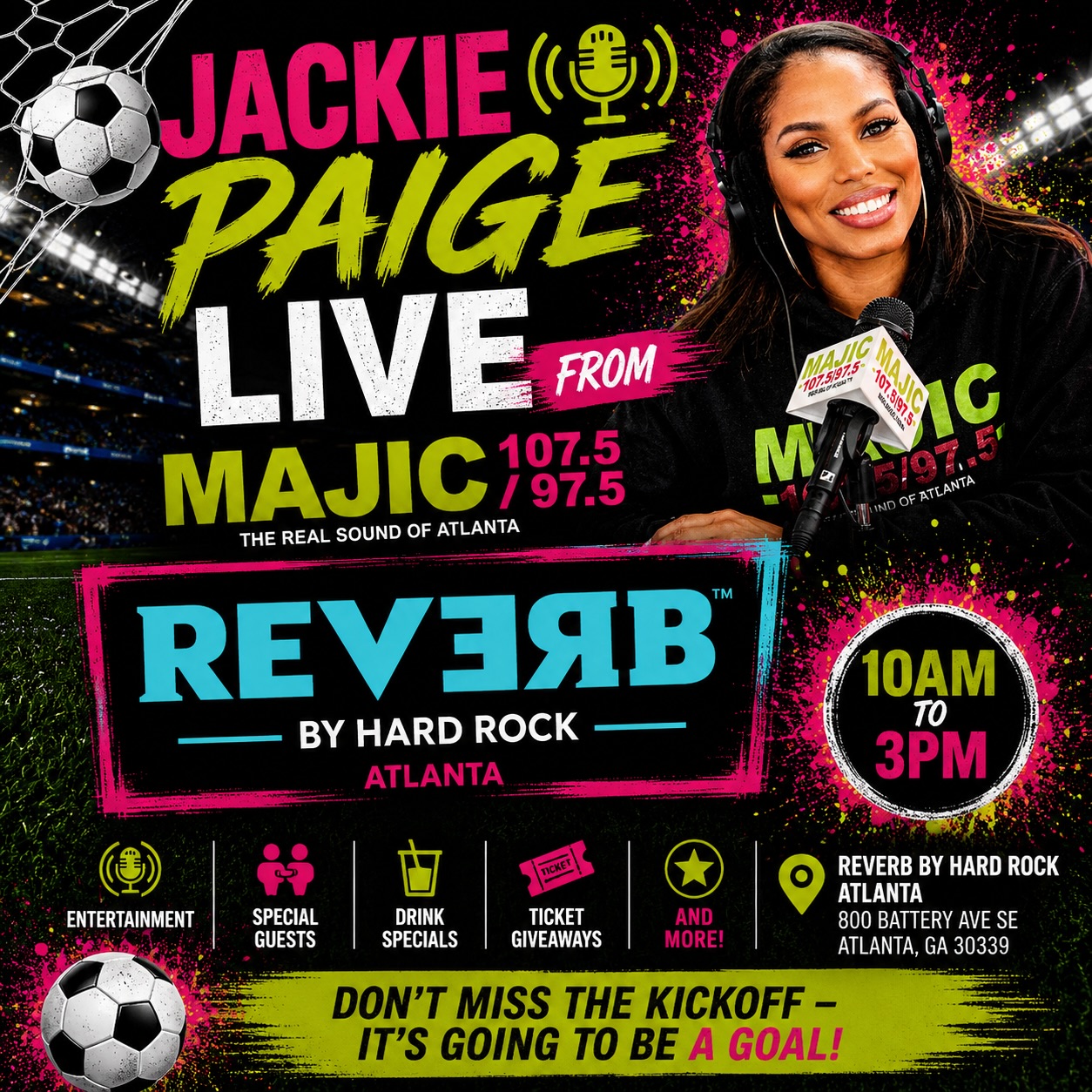 Jackie Paige Live from Majic 107.5/97.5 at Reverb by Hard Rock Atlanta