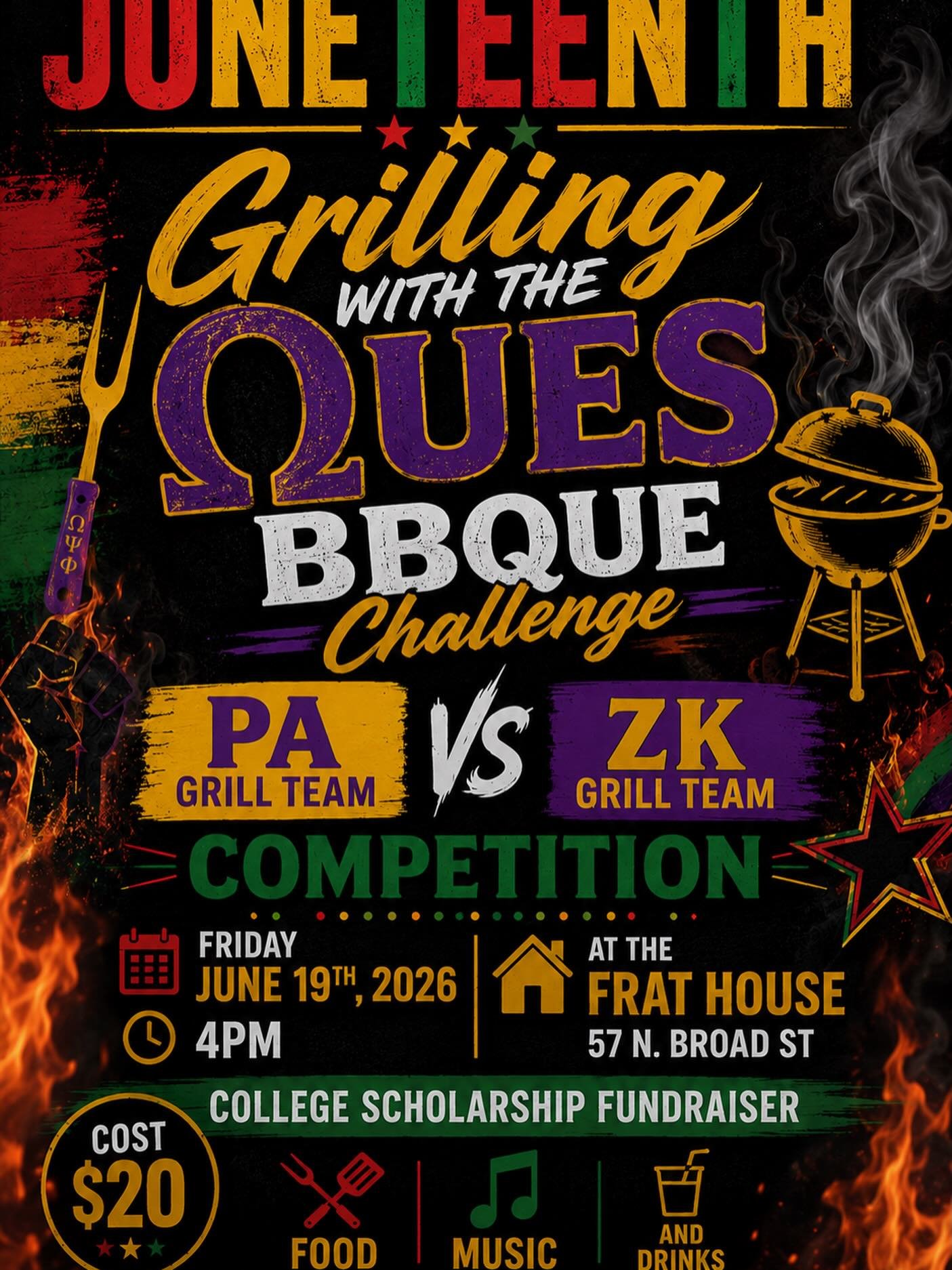 Juneteenth Grilling with the Ques BBQue Challenge