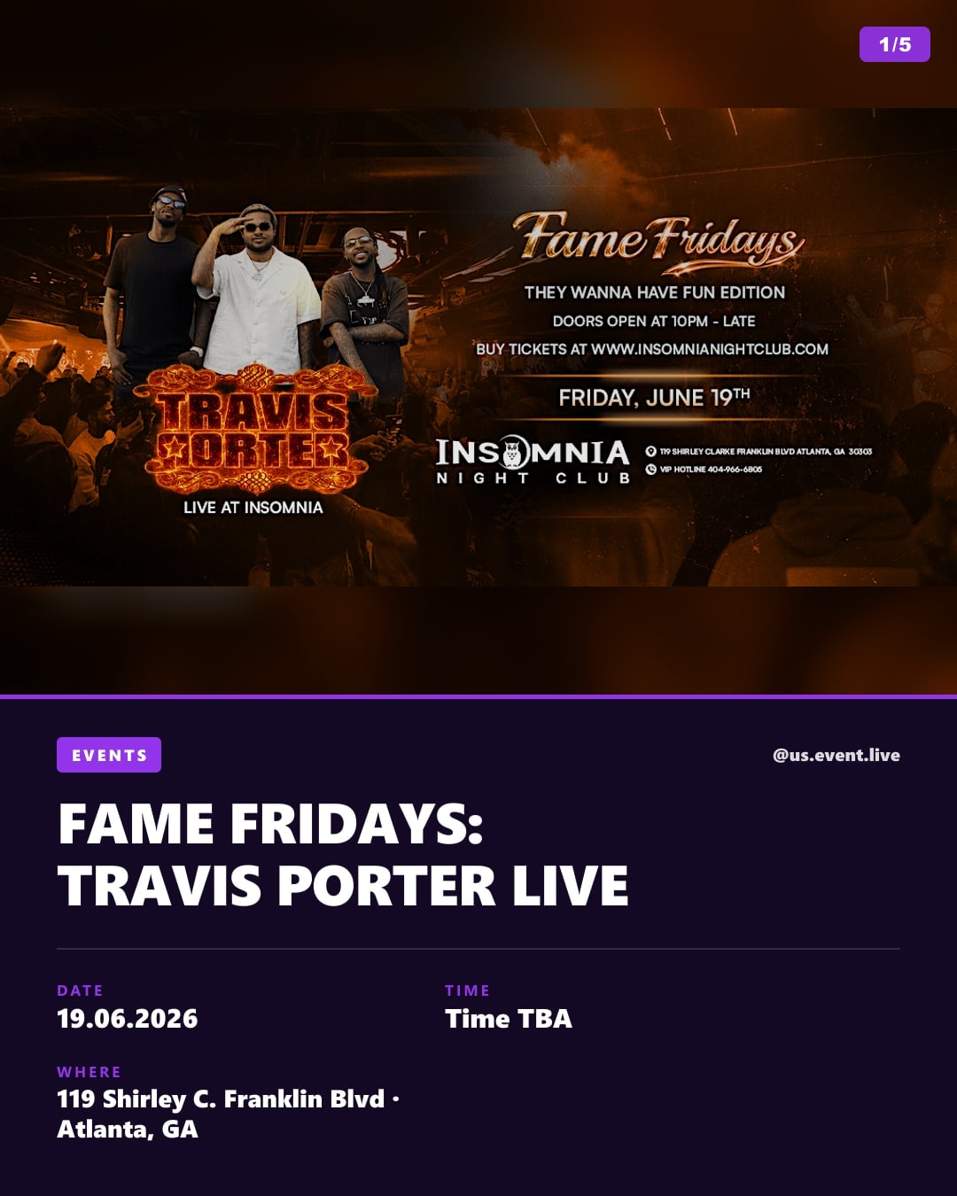 Fame Fridays: Travis Porter Live