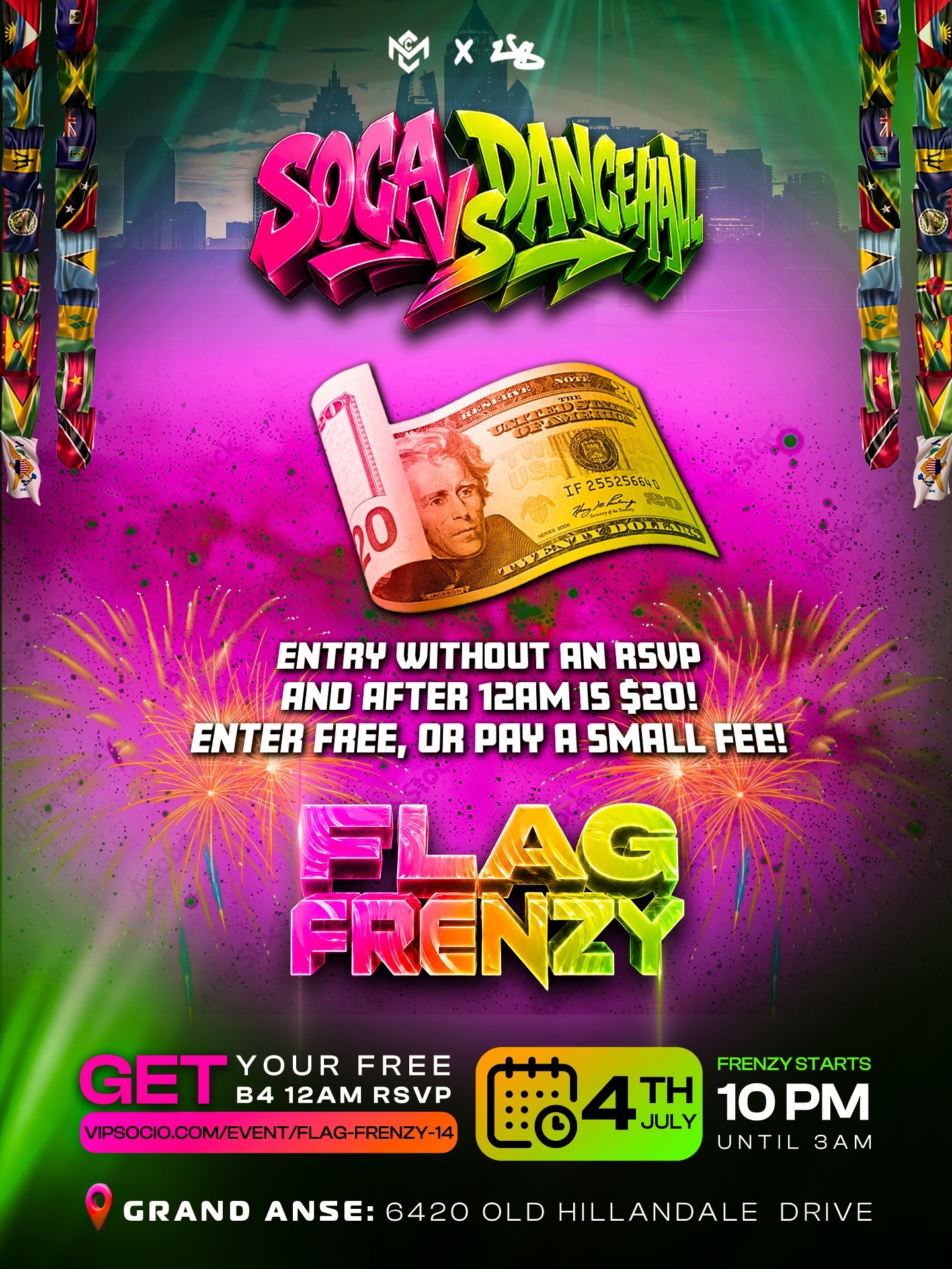 Soca vs Dancehall: Flag Frenzy