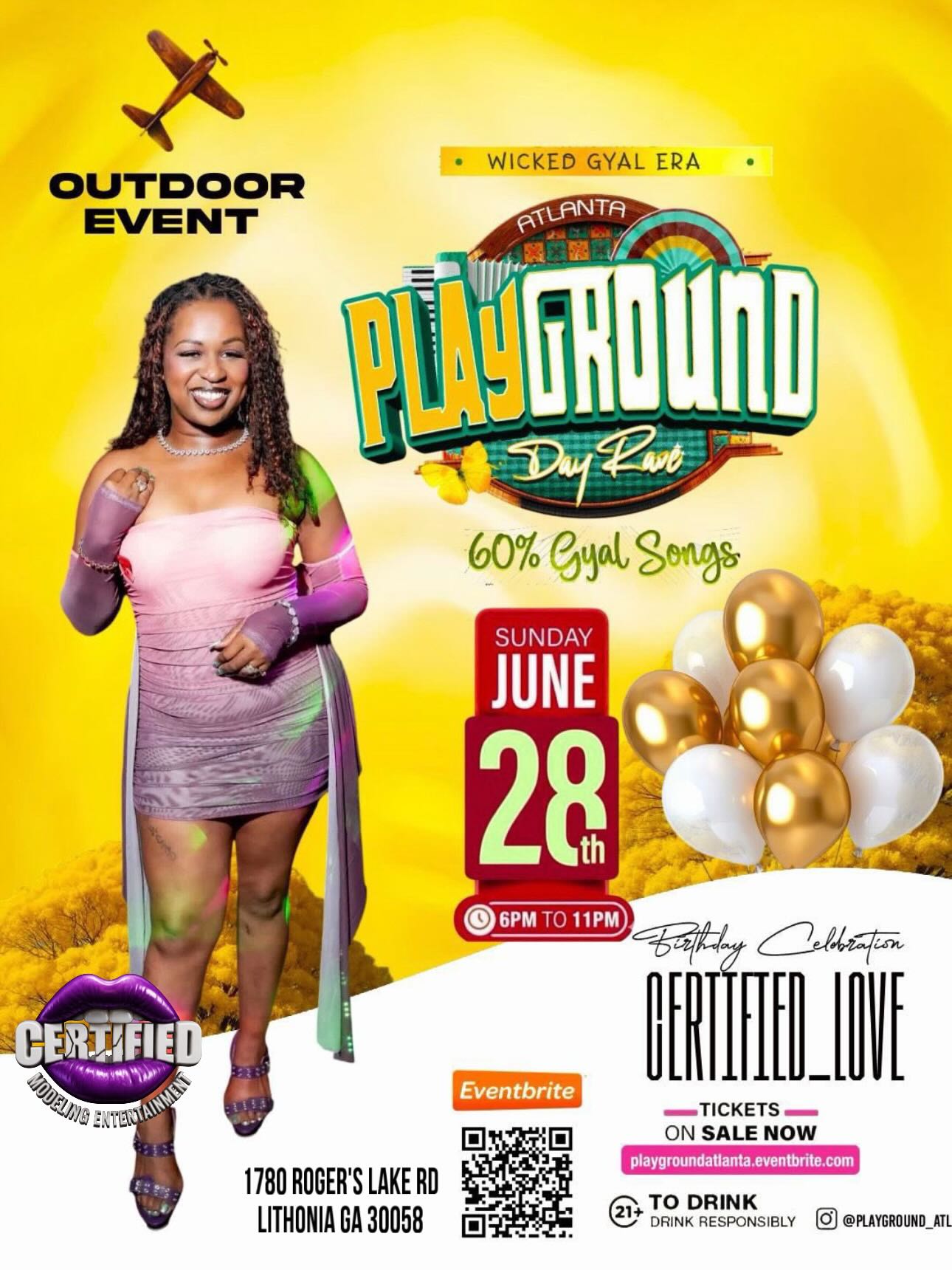 Atlanta Playground Day Rave - Wicked Gyal Era
