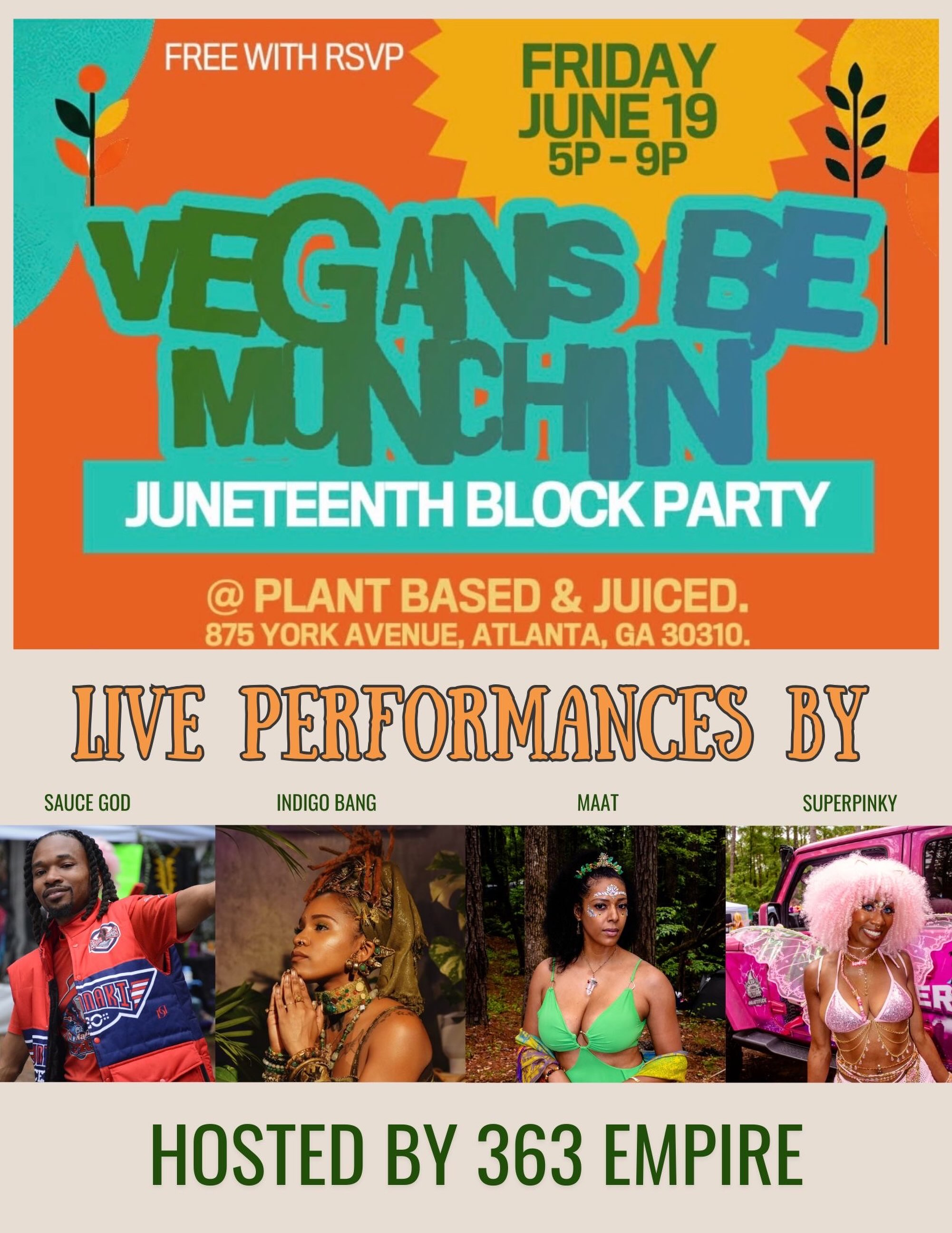 Vegans Be Munchin' Juneteenth Block Party
