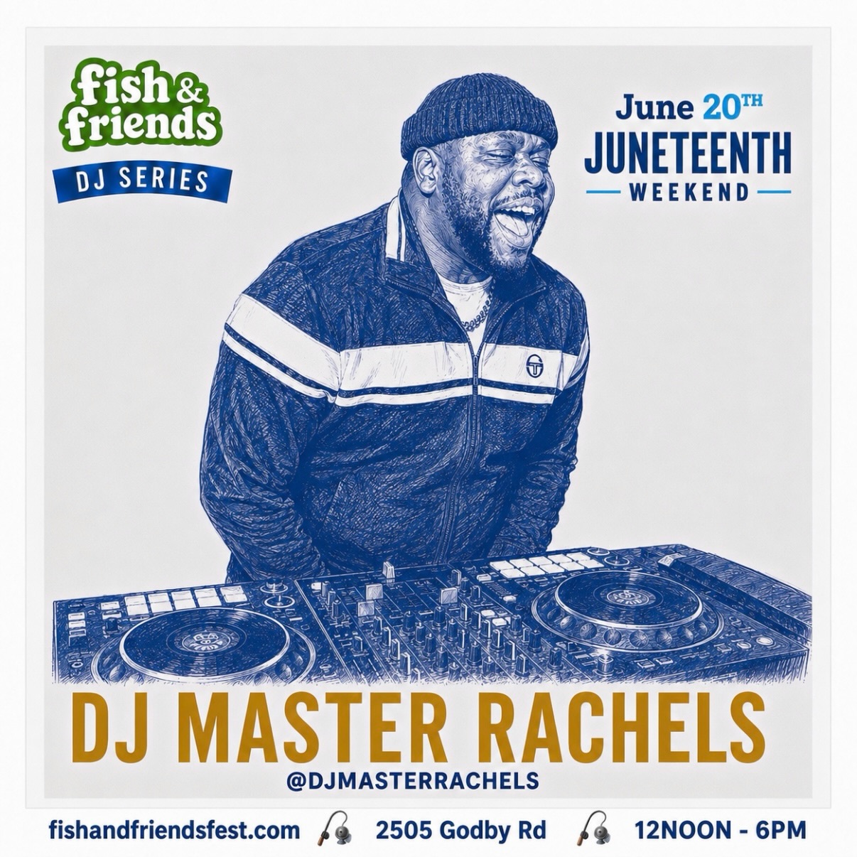 Fish & Friends DJ Series: DJ Master Rachels – Juneteenth Weekend