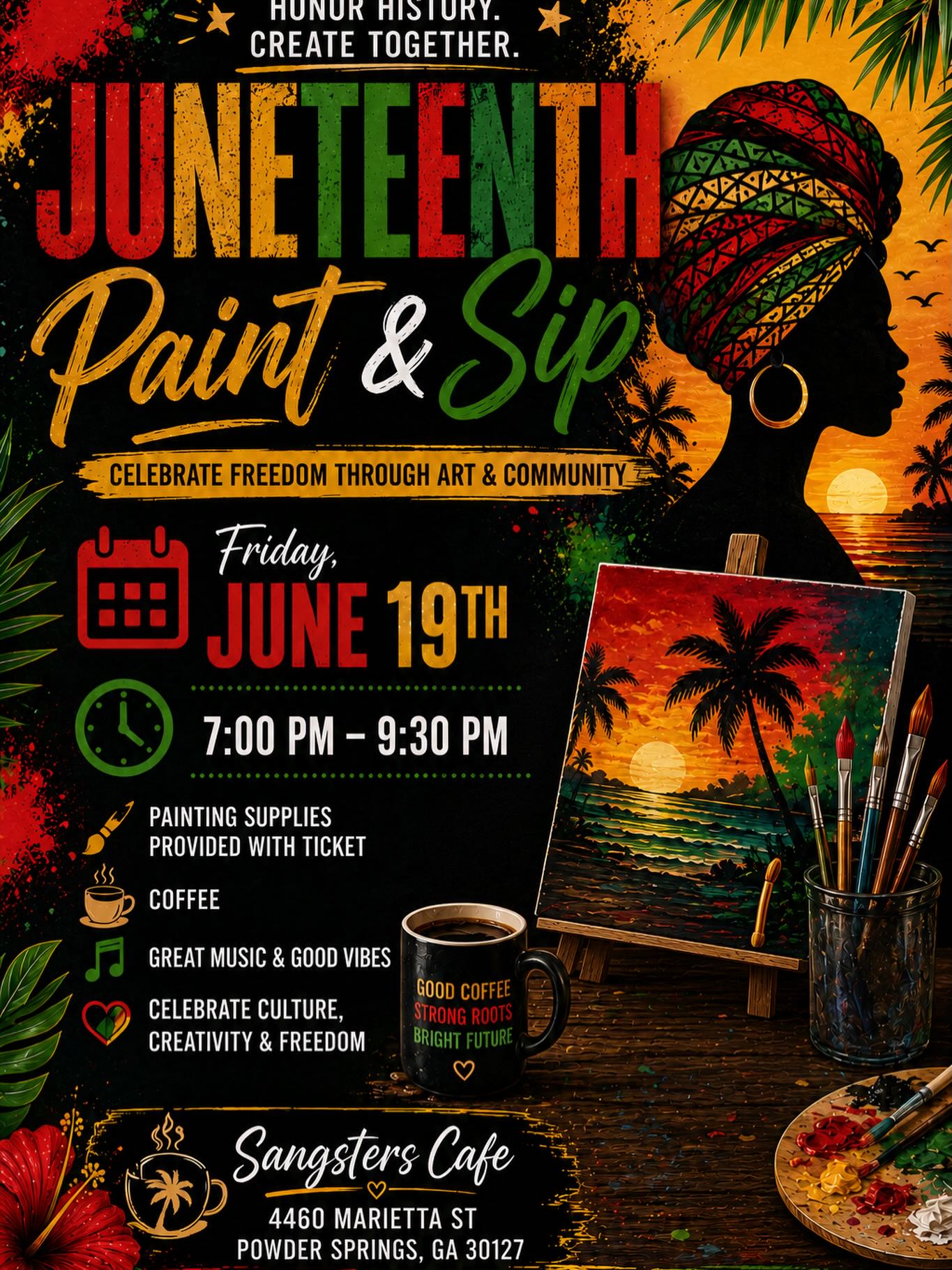 Juneteenth Paint & Sip