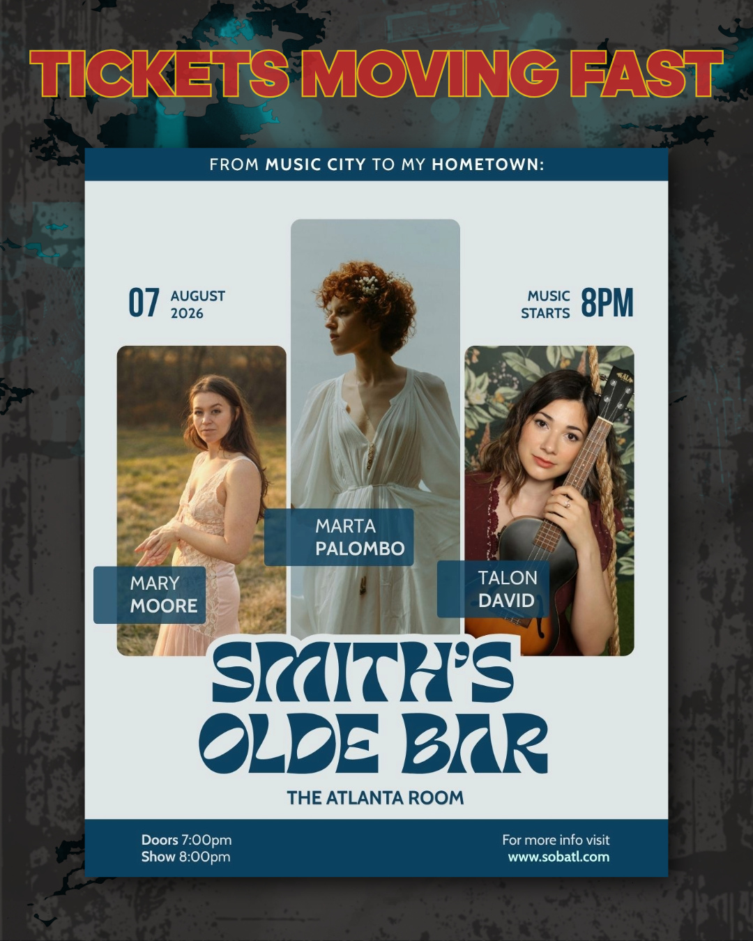 From Music City to My Hometown: Marta Palombo, Mary Moore & Talon David