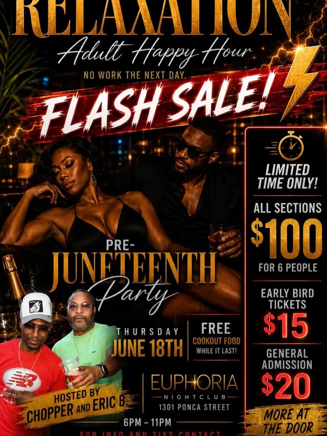 Relaxation Adult Happy Hour – Pre-Juneteenth Party