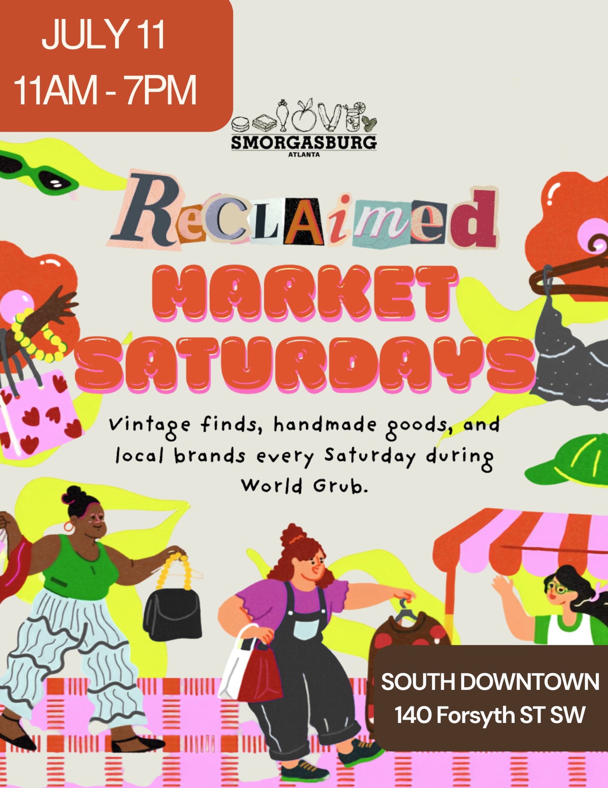 Reclaimed Market Saturdays at Smorgasburg Atlanta