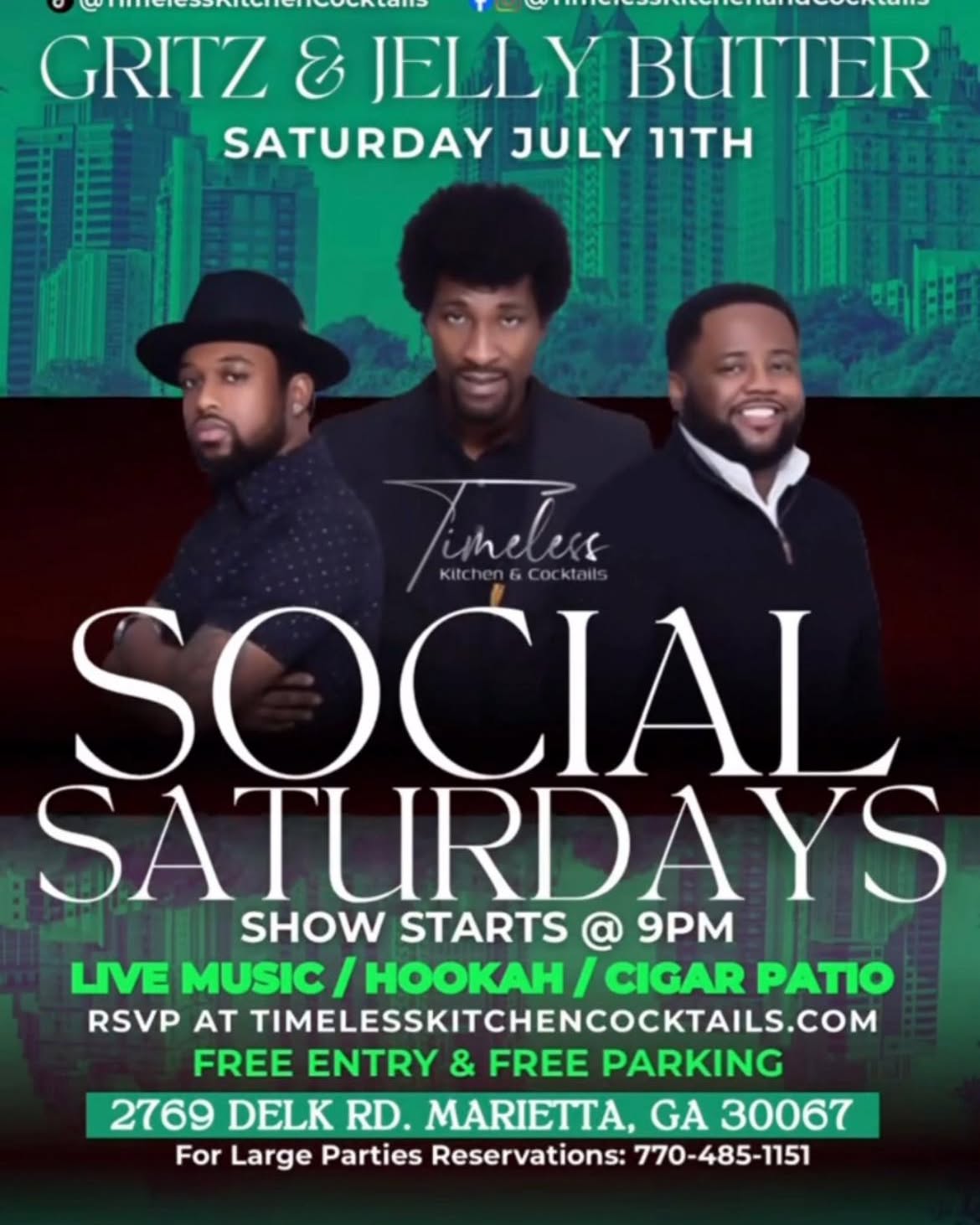 Gritz & Jelly Butter – Social Saturdays