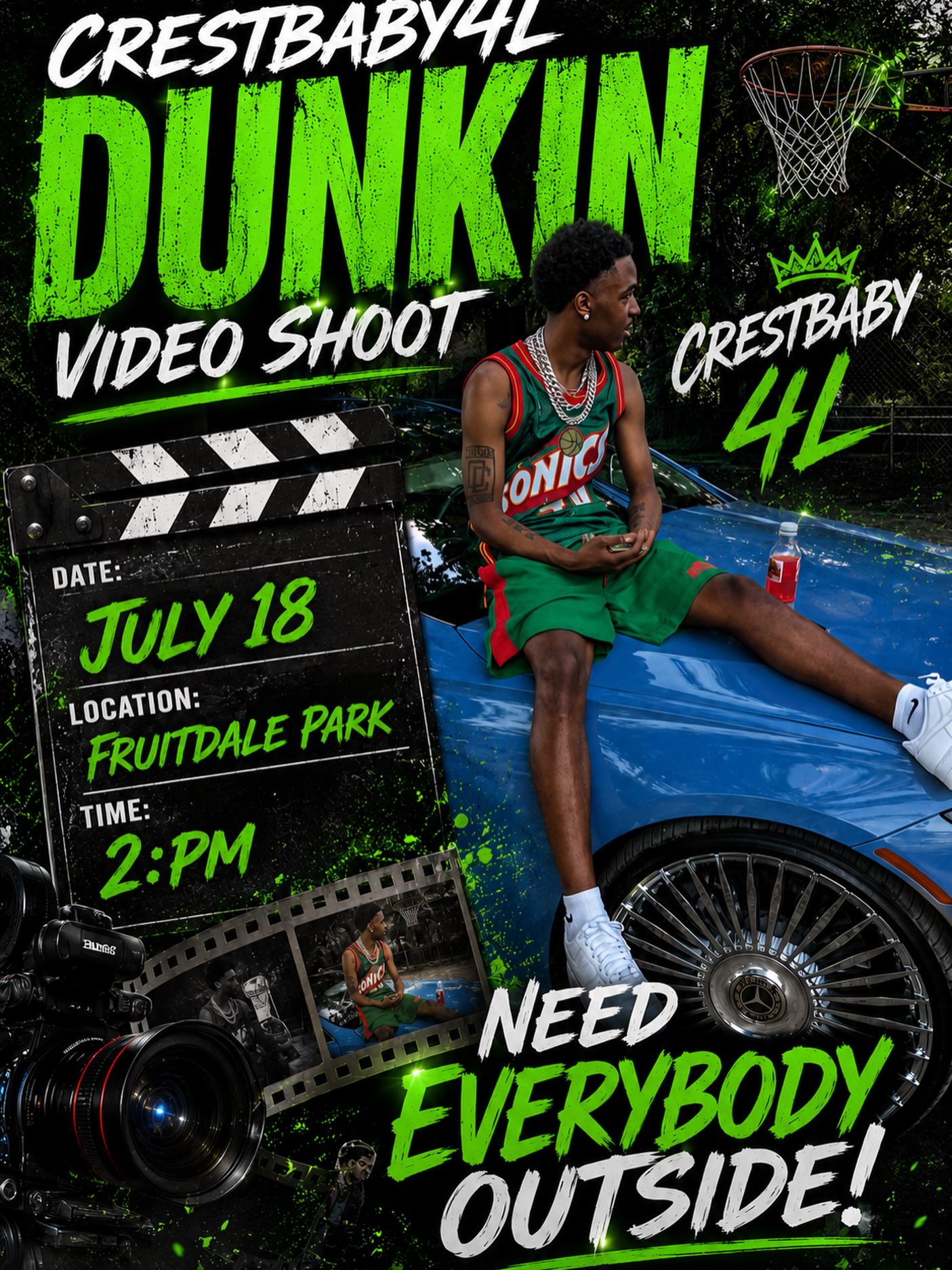 Crestbaby4L - Dunkin Video Shoot