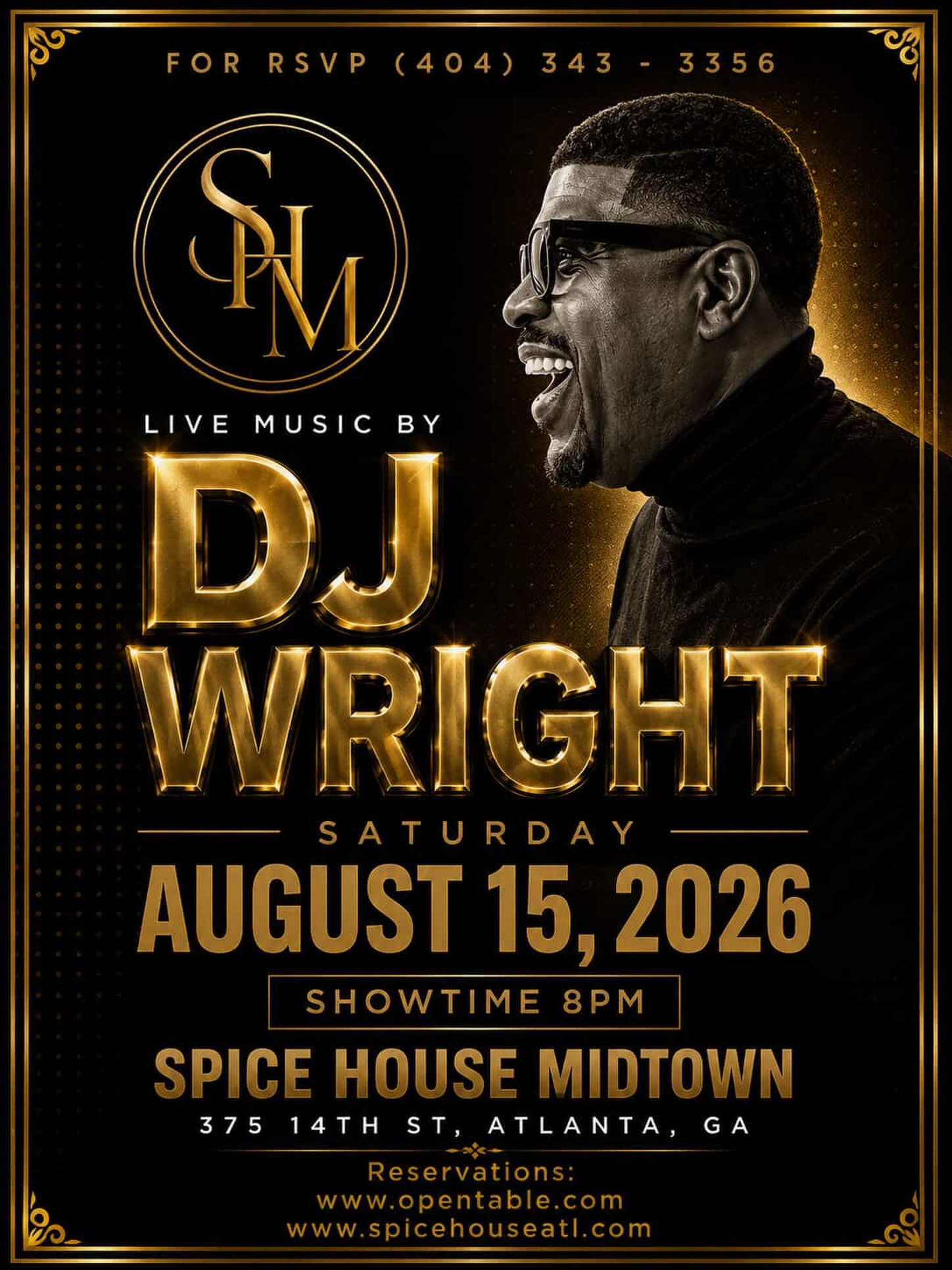 Live Music by DJ Wright at Spice House Midtown