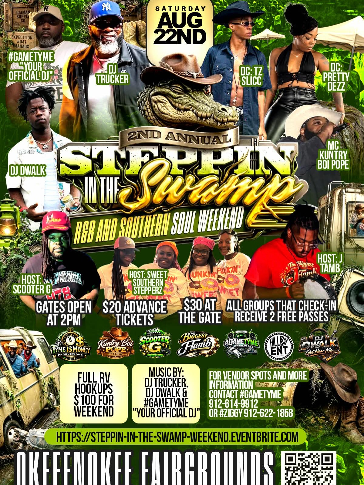 2nd Annual Steppin in the Swamp - R&B and Southern Soul Weekend