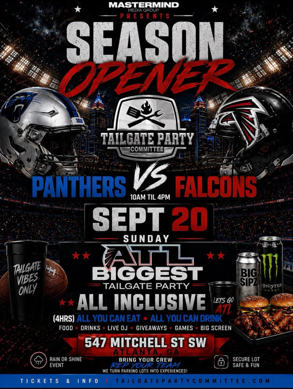 Season Opener Tailgate Party
