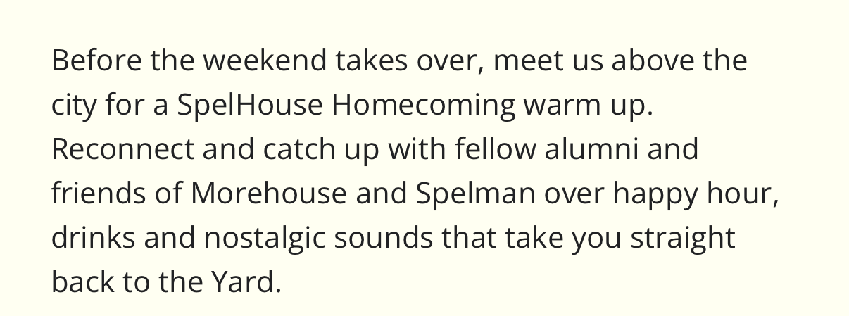 SpelHouse Homecoming Warm-Up